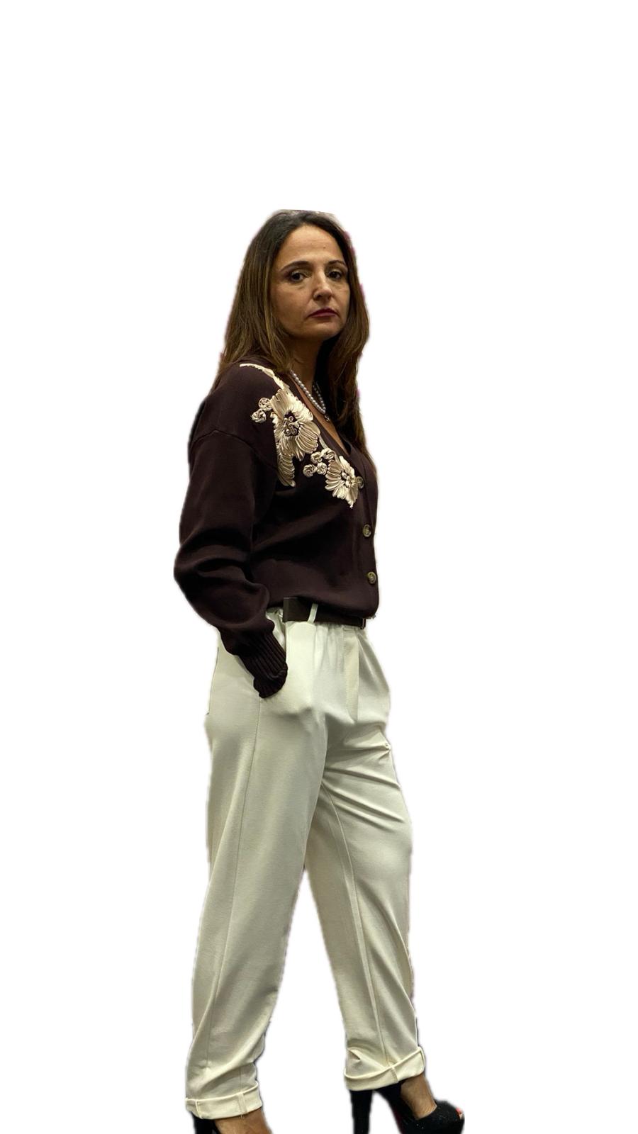 Pantalone a sigaretta semplice in punto Milano