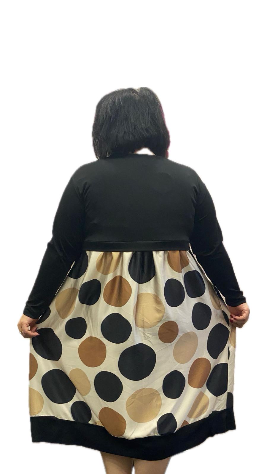 Vestito cotone e saten