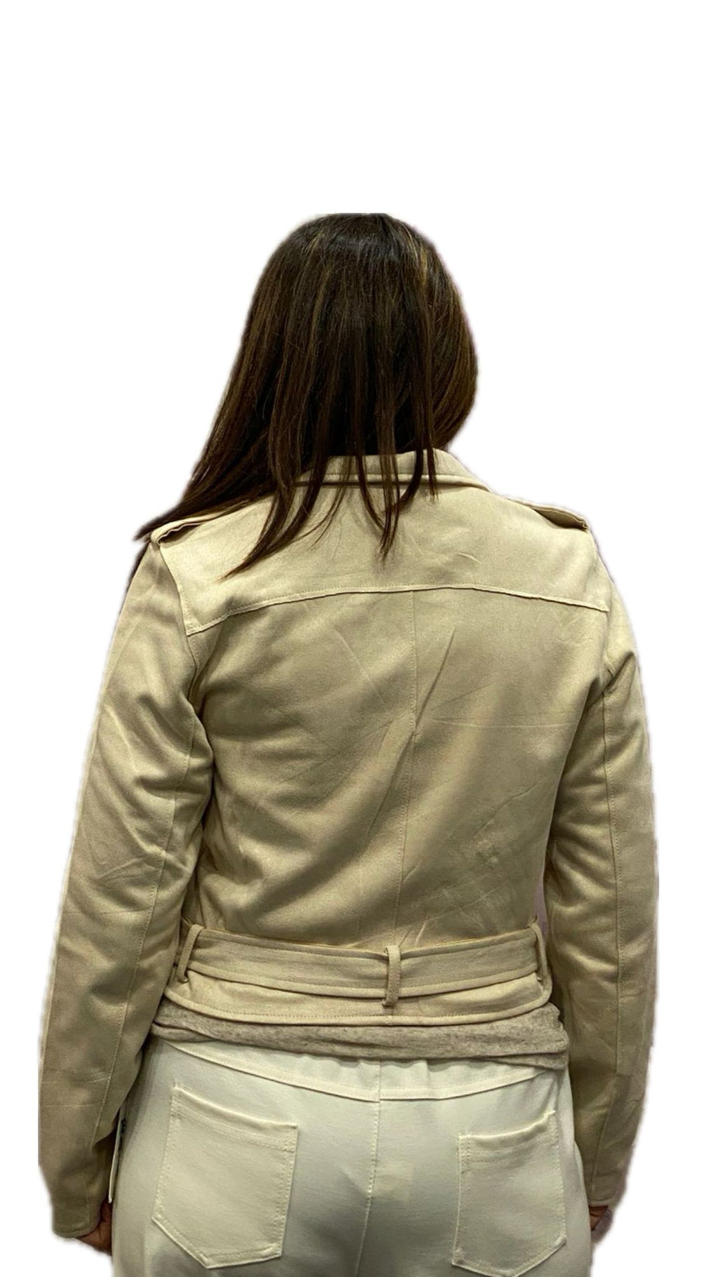 Chiodo in camoscio sfoderato