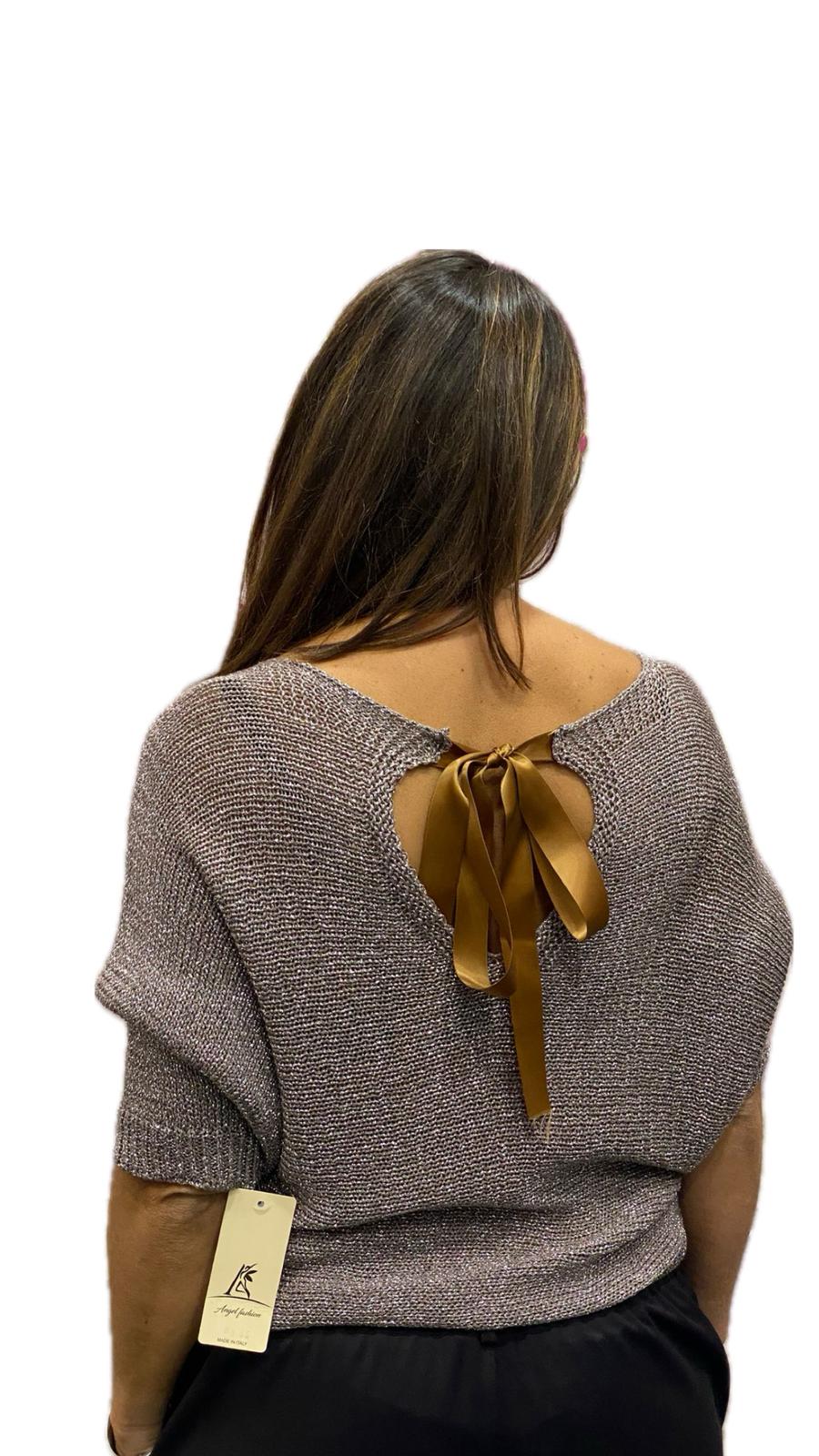 Maglia in filo laminato